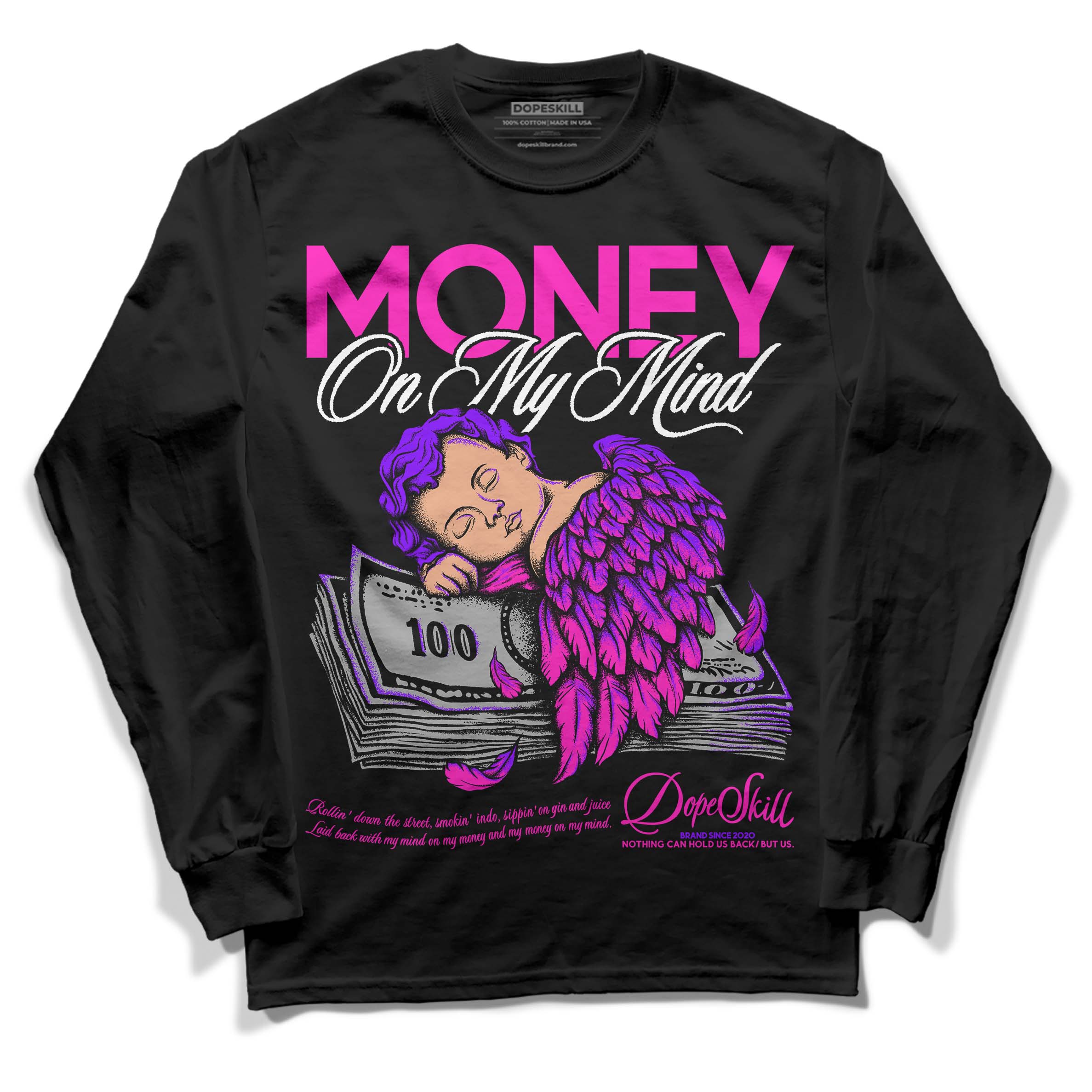 Dunk Low Active Fuchsia superstreetwear Long Sleeve T-Shirt MOMM Graphic