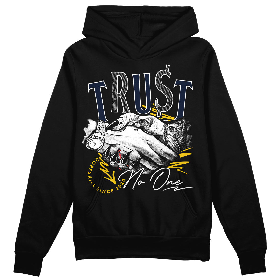 Michigan Dunks superstreetwear Hoodie Sweatshirt Trust No One Graphic