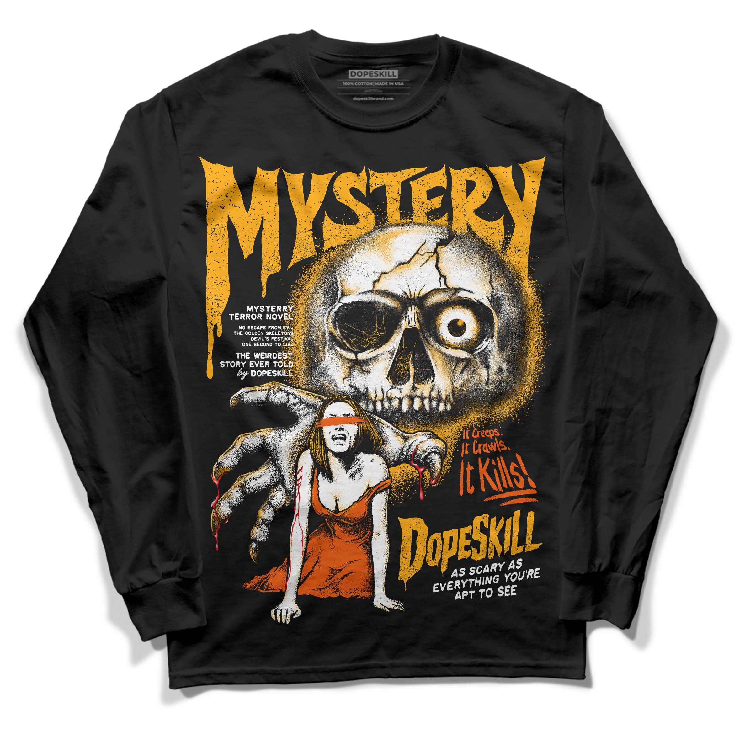 Black Taxi 12s superstreetwear Long Sleeve T-Shirt Mystery Ghostly Grasp Graphic