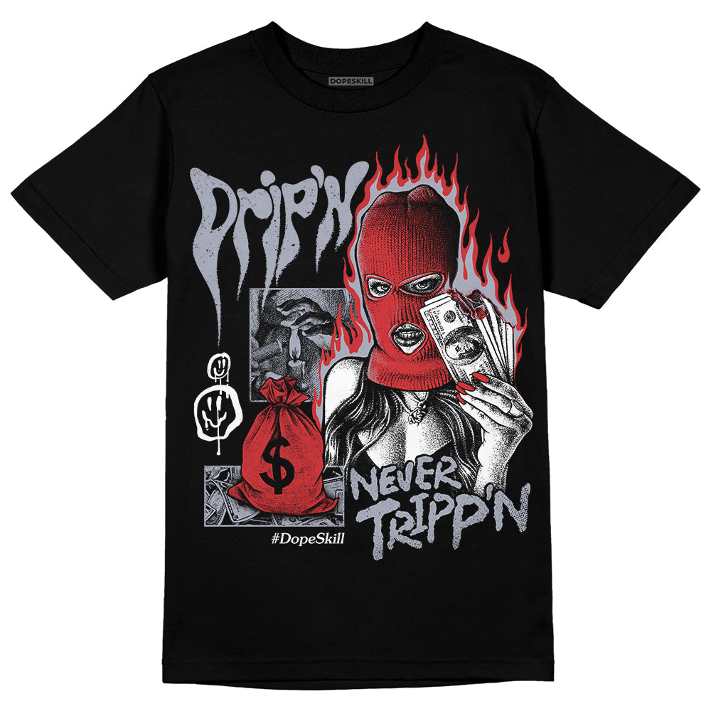 Bred Reimagined 4s superstreetwear T-Shirt Drip'n Never Tripp'n Graphic