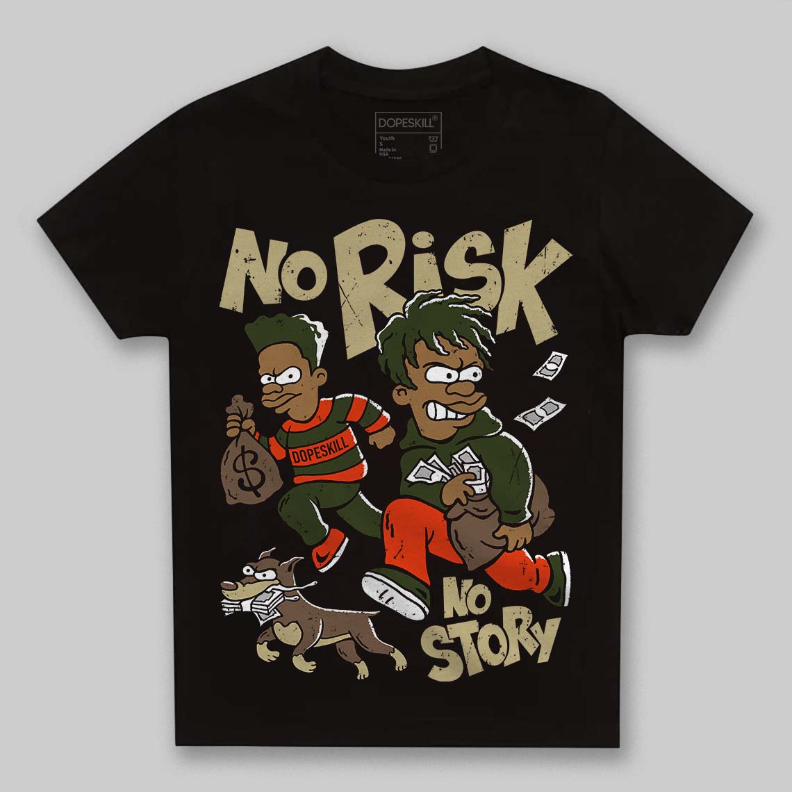 Olive Collection superstreetwear Toddler Kids T-shirt No Risk No Story Graphic