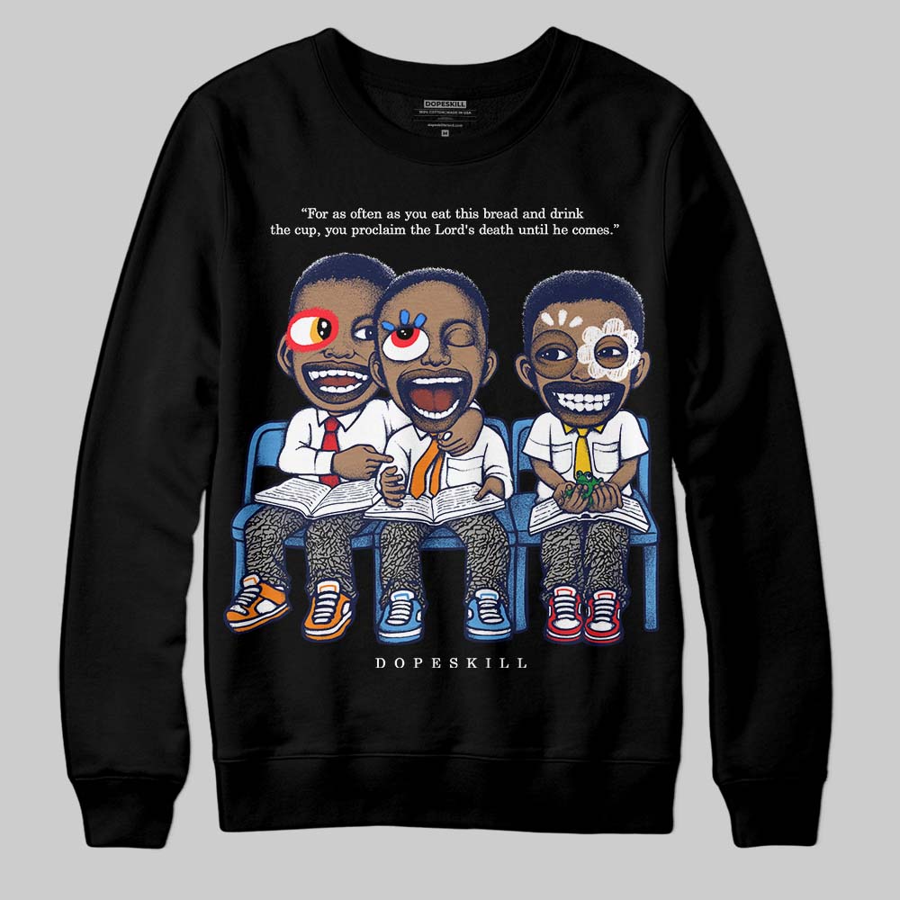 Midnight Navy 3s superstreetwear Sweatshirt First Sunday Graphic