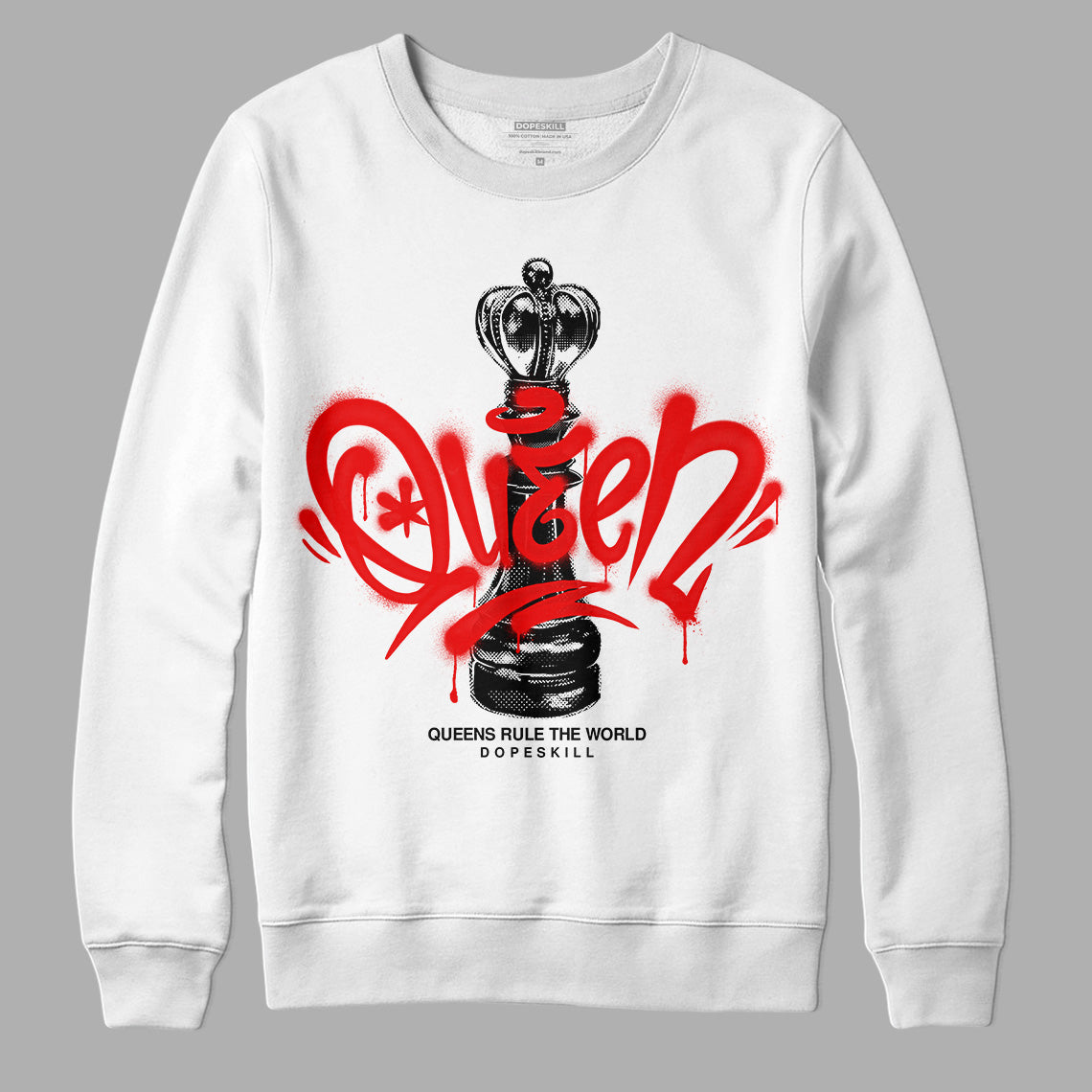 Dunk Low Panda White Black superstreetwear Sweatshirt Queen Chess Graphic
