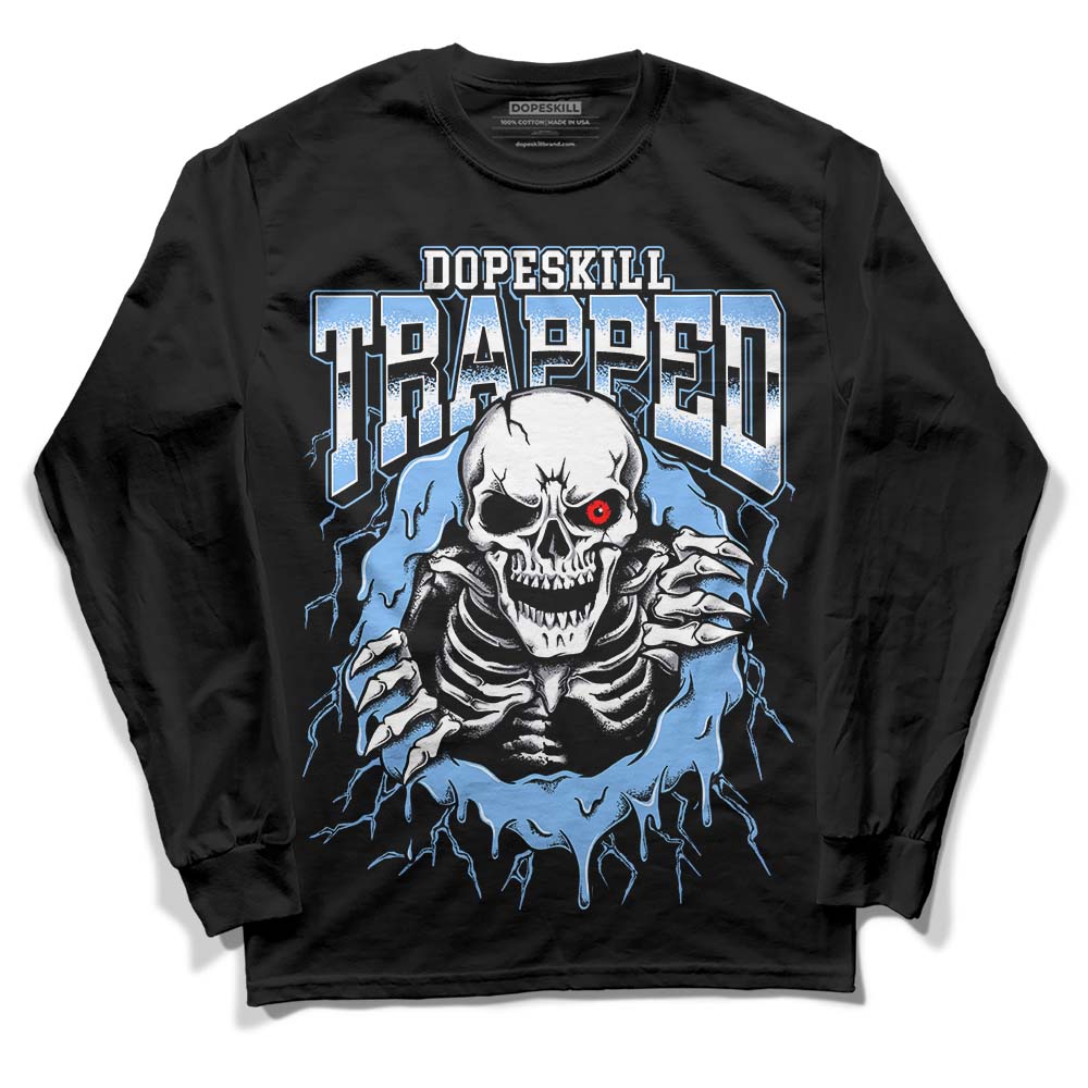 Powder Blue 9s superstreetwear Long Sleeve T-Shirt Trapped Halloween Graphic