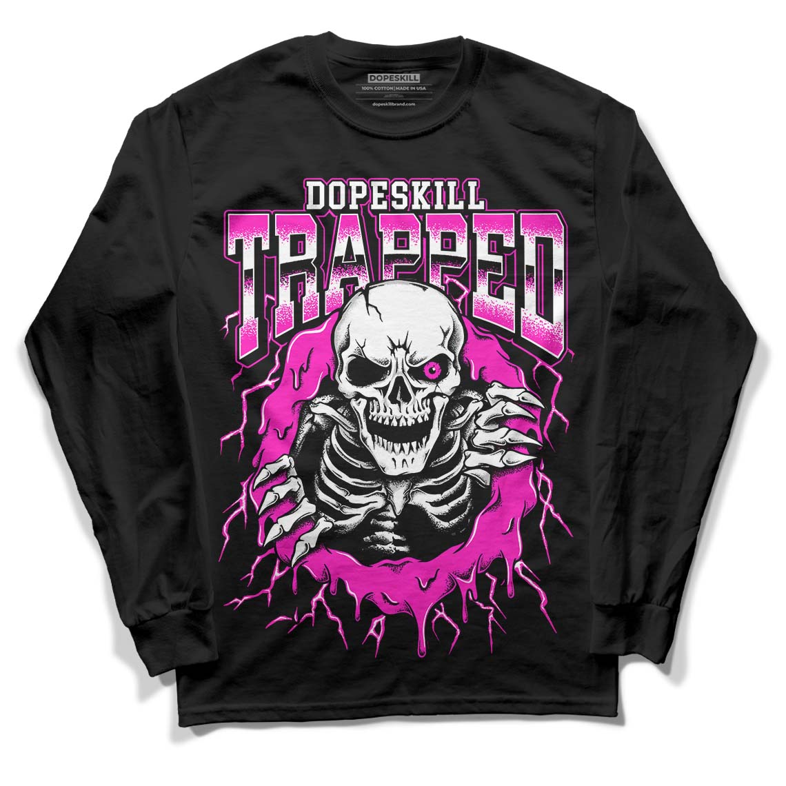 Dunk Low Active Fuchsia superstreetwear Long Sleeve T-Shirt Trapped Halloween Graphic