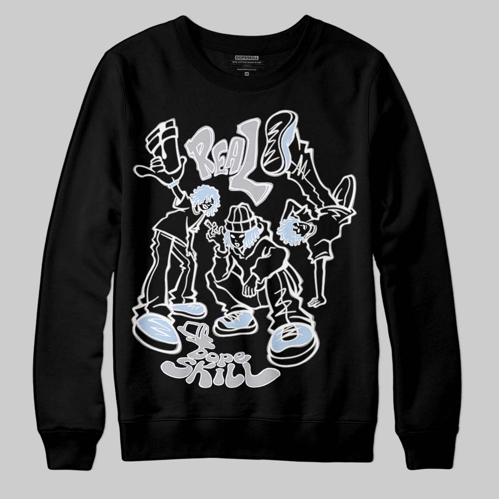 Black Metallic Reimagined 5s superstreetwear Sweatshirt Real Y2K Players Graphic