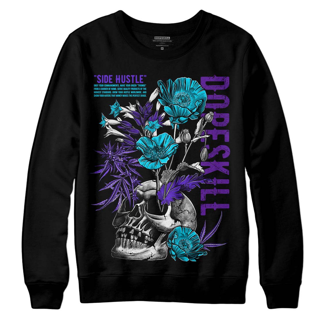 Aqua 6s superstreetwear Sweatshirt Side Hustle Graphic