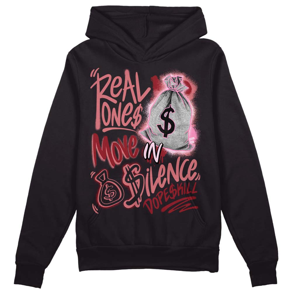 Valentine's Day Collection superstreetwear Hoodie Sweatshirt Real Ones Move In Silence Graphic