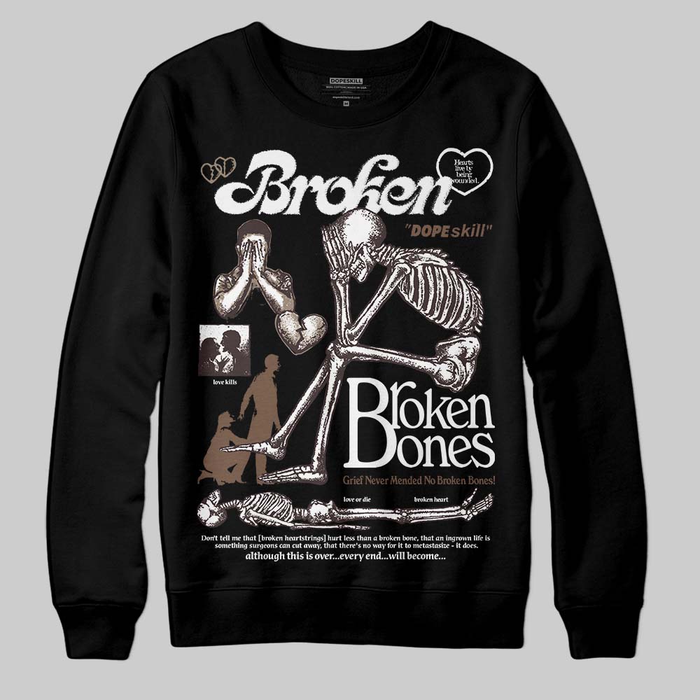 Baroque Brown 12s superstreetwear Sweatshirt Broken Bones Graphic