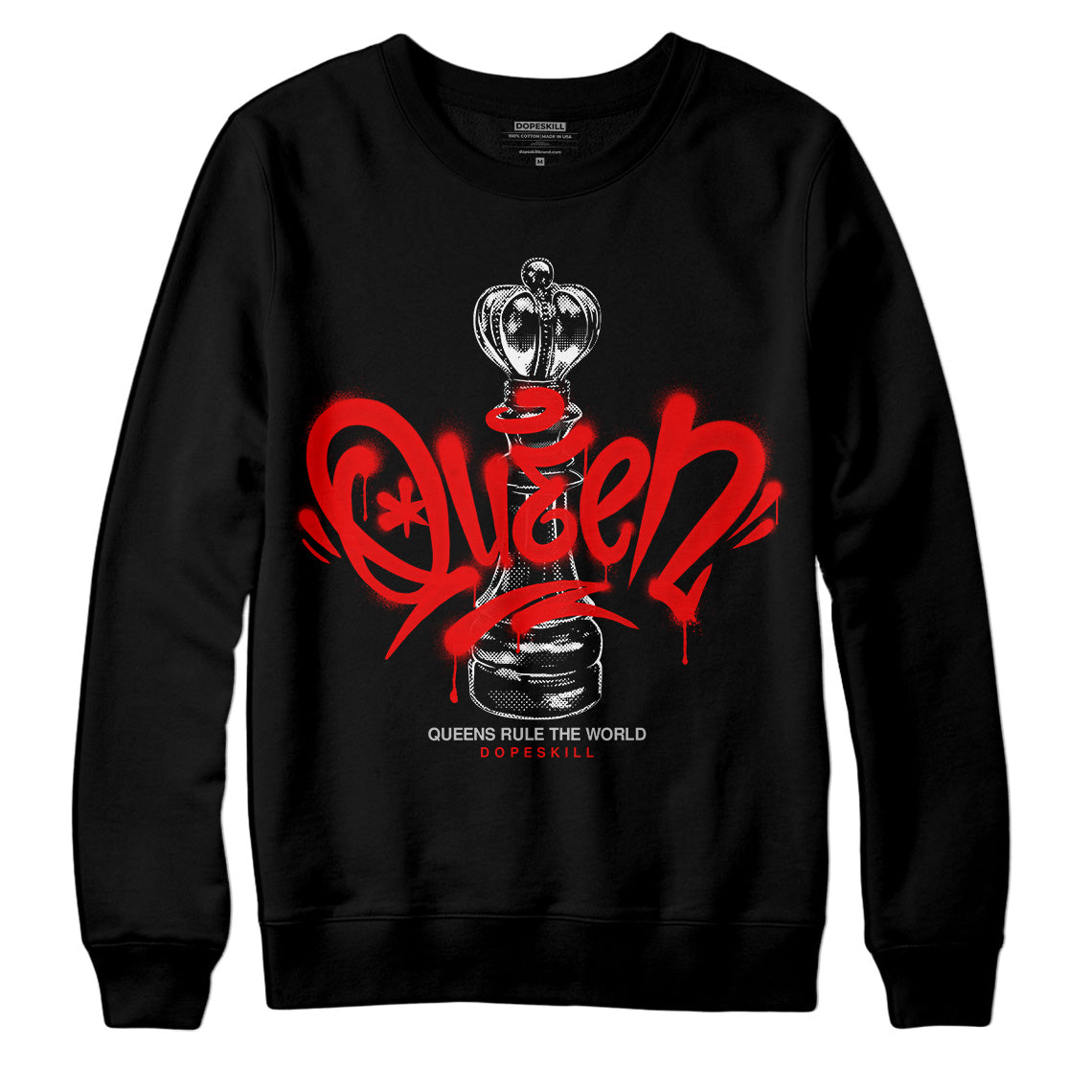 Cherry 12s superstreetwear Sweatshirt Queen Chess Graphic