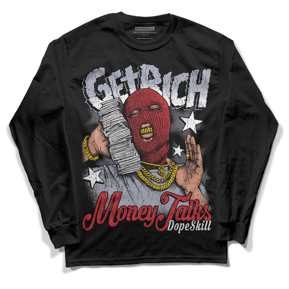 Bred Reimagined 4s superstreetwear Long Sleeve T-Shirt Get Rich Graphic