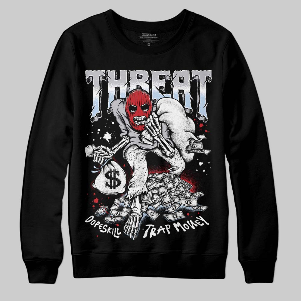 Black Metallic Reimagined 5s superstreetwear Sweatshirt Threat Graphic