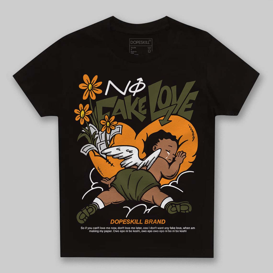 Olive 5s superstreetwear Toddler Kids T-shirt No Fake Love Graphic