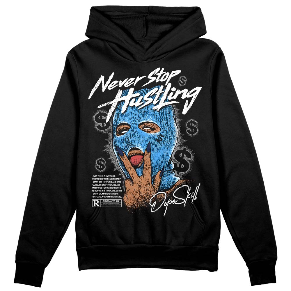 AJ Spizike White Obsidian superstreetwear Hoodie Sweatshirt Never Stop Hustling Graphic