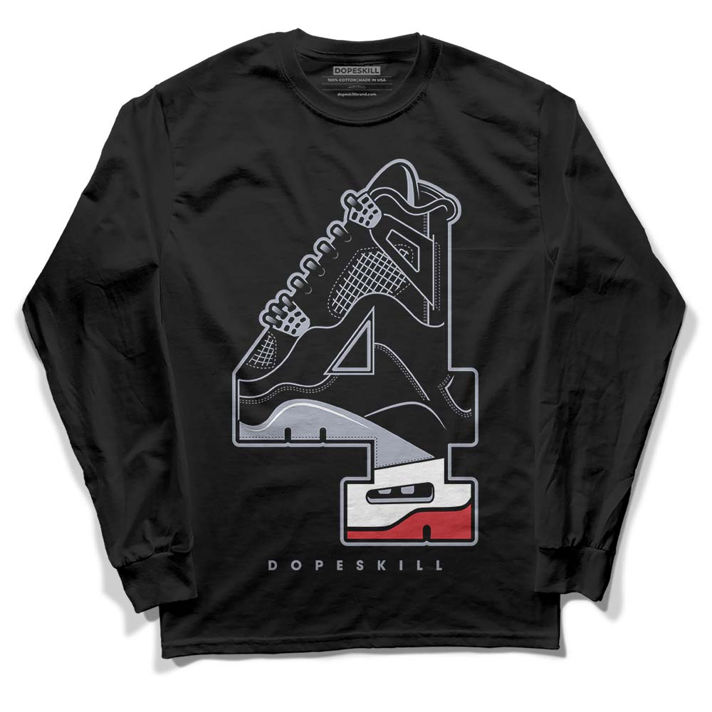 Bred Reimagined 4s superstreetwear Long Sleeve T-Shirt No.4 Graphic
