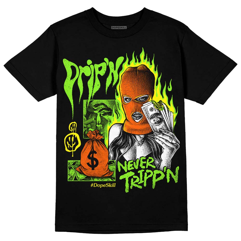 Neon Green Collection superstreetwear T-Shirt Drip'n Never Tripp'n Graphic