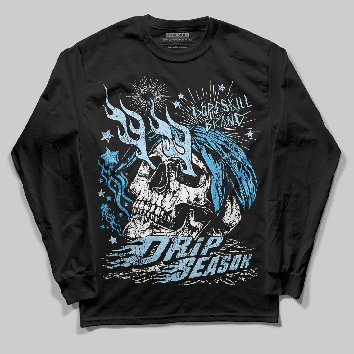Legend Blue 11s superstreetwear Long Sleeve T-Shirt Drip Season Graphic