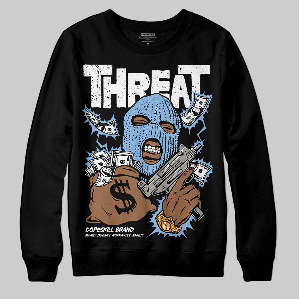 University Blue 6s superstreetwear Sweatshirt Under Threat Graphic