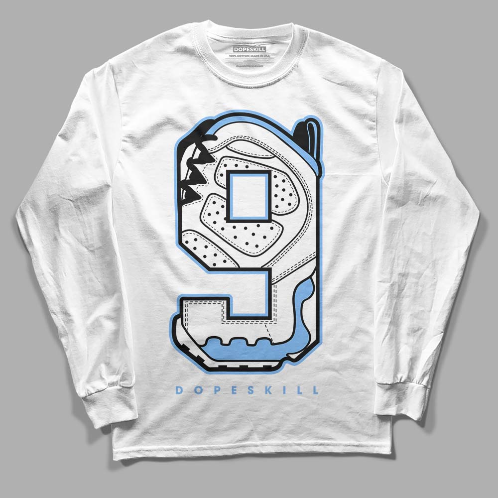 Powder Blue 9s superstreetwear Long Sleeve T-Shirt No.9 Graphic