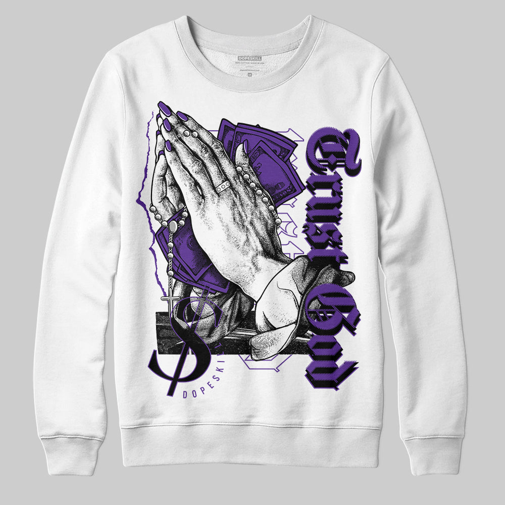 PURPLE Collection superstreetwear Sweatshirt Trust God Graphic