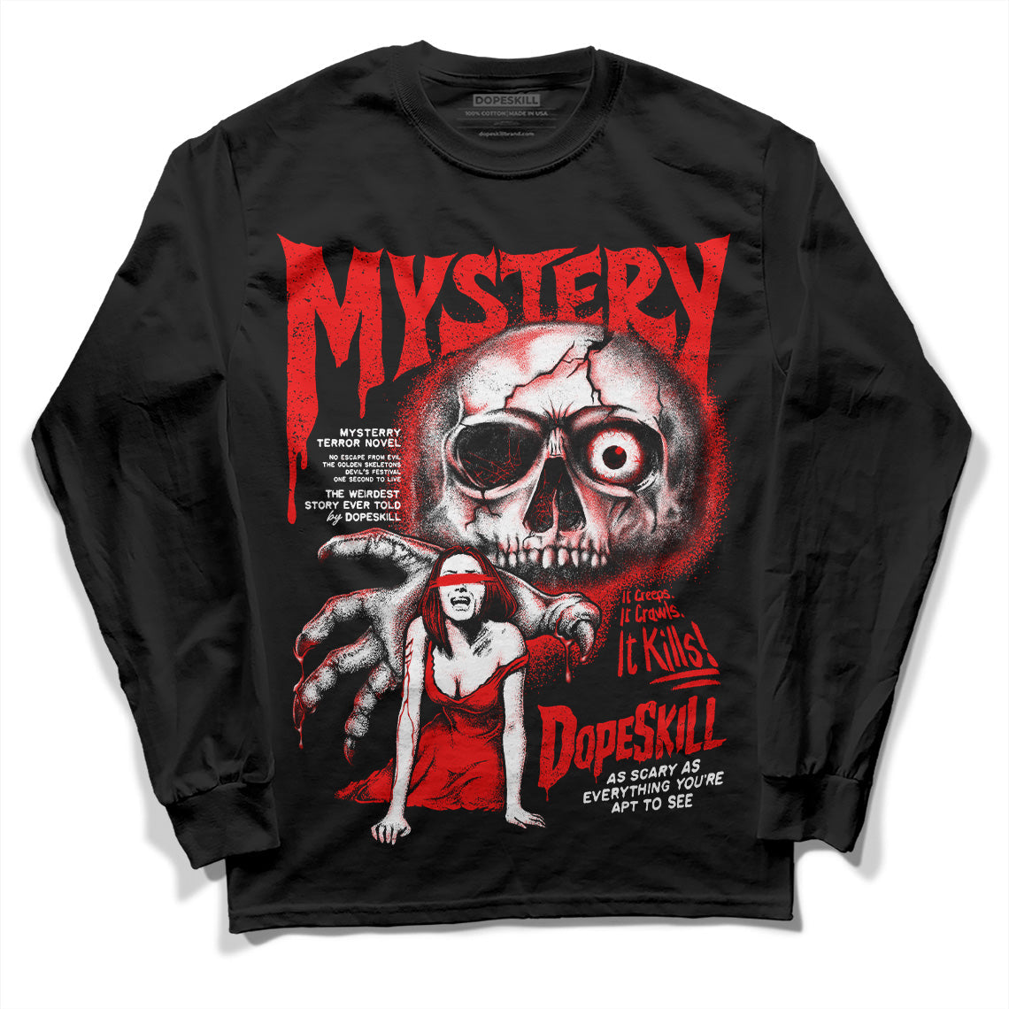Cherry 12s superstreetwear Long Sleeve T-Shirt Mystery Ghostly Grasp Graphic