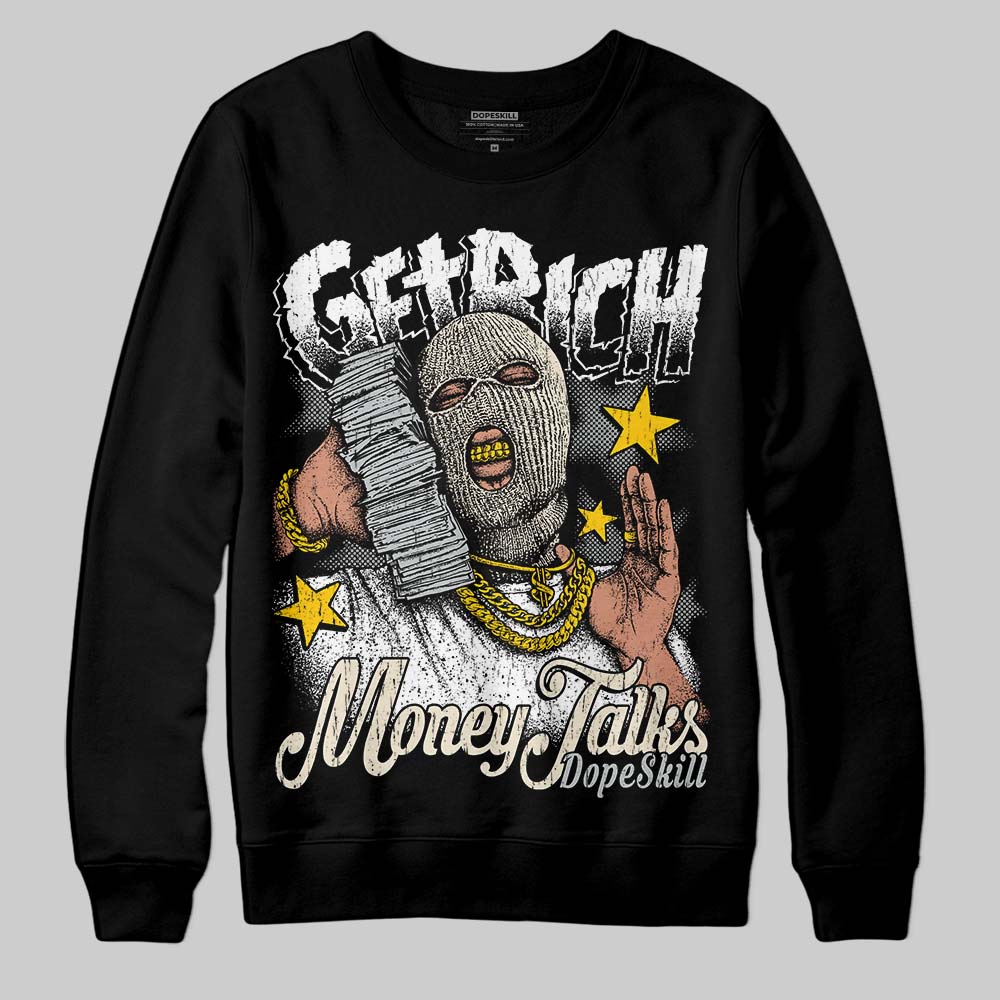 Reverse Metallic 5s superstreetwear Sweatshirt Get Rich Graphic