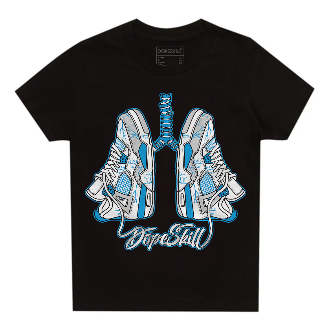 Military Blue 4s superstreetwear Toddler Kids T-shirt Breathe Graphic