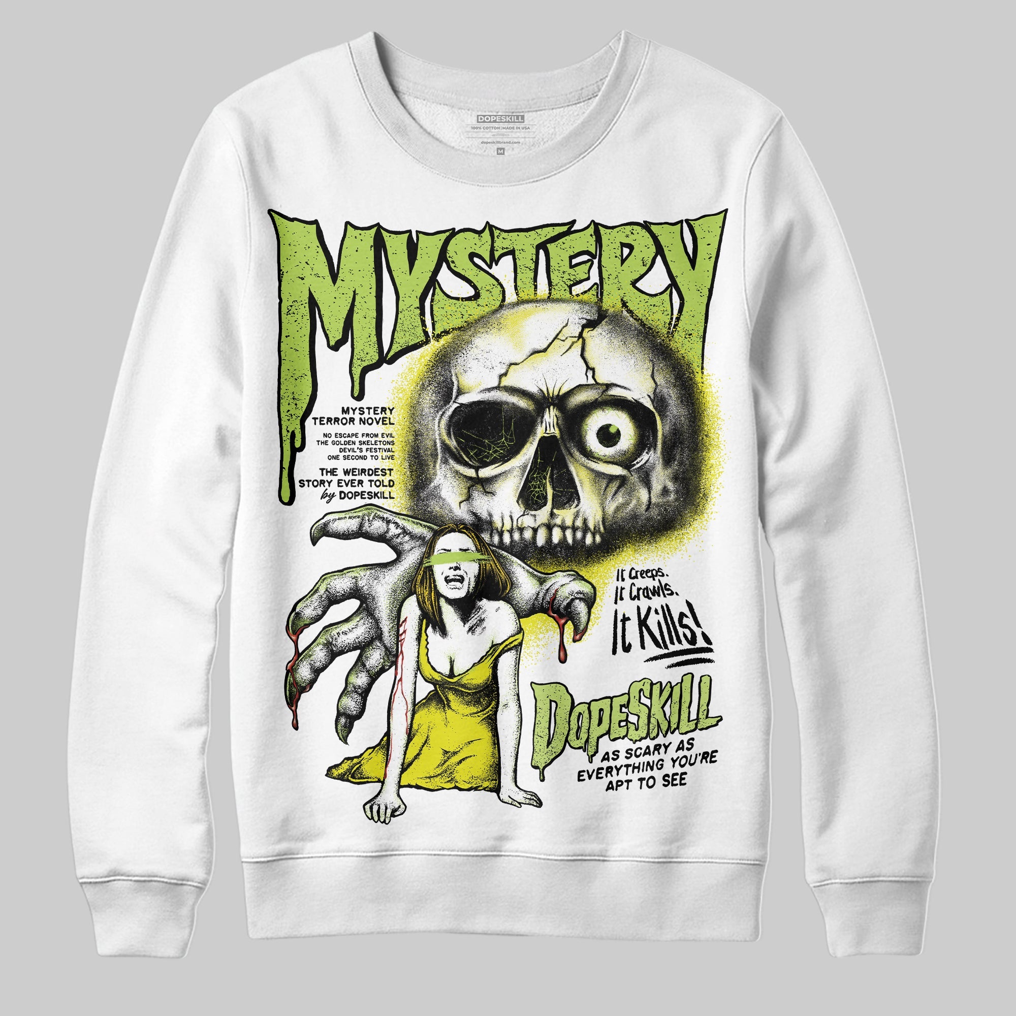 Bright Cactus 13s superstreetwear Sweatshirt Mystery Ghostly Grasp Graphic