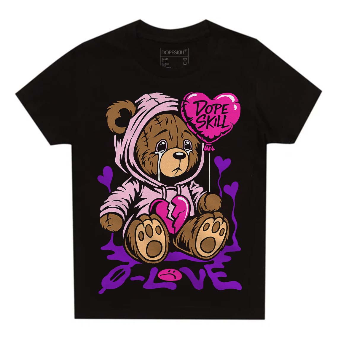 Pink Collection superstreetwear Toddler Kids T-shirt Broken Bear Graphic