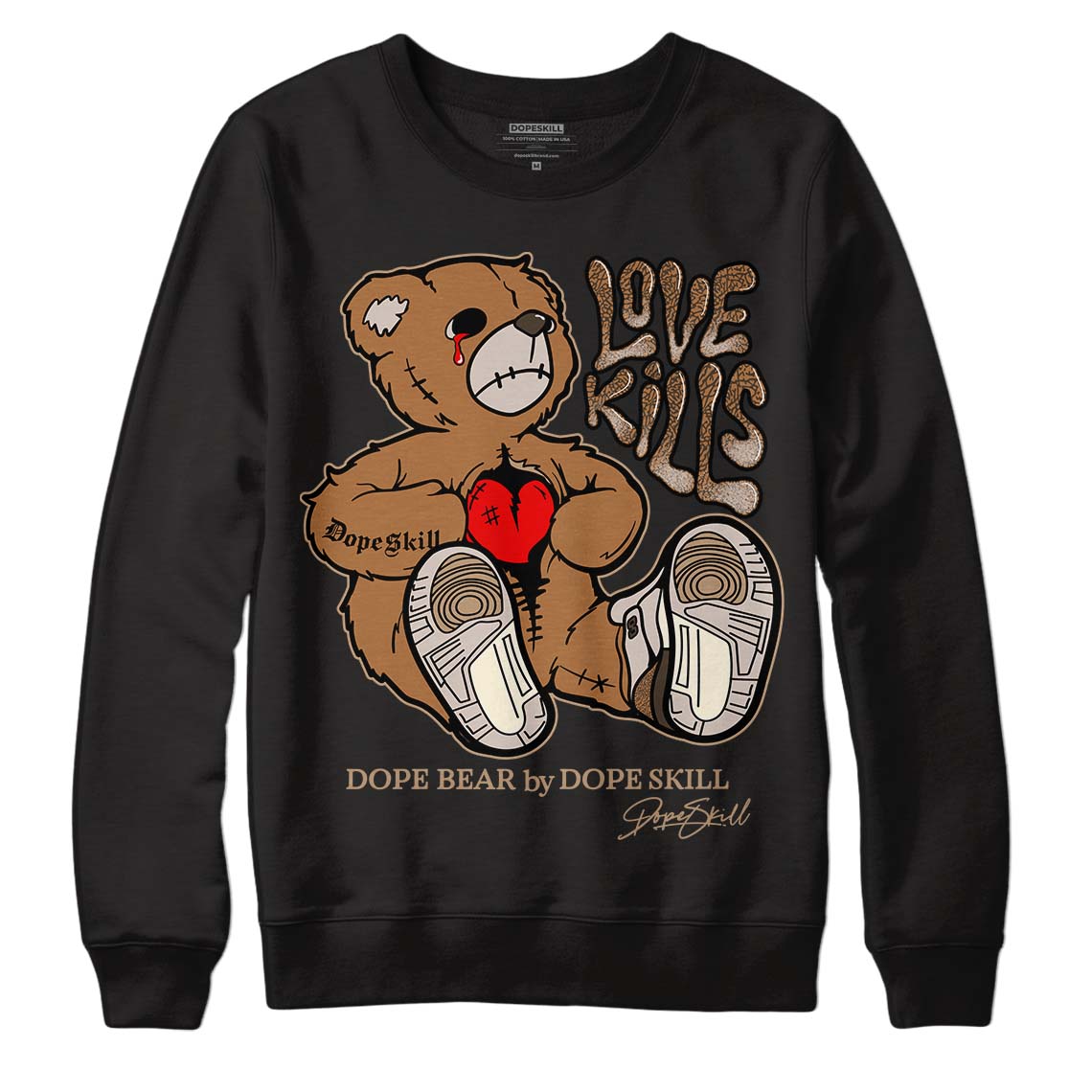 Palomino 3s superstreetwear Sweatshirt Love Kills Graphic