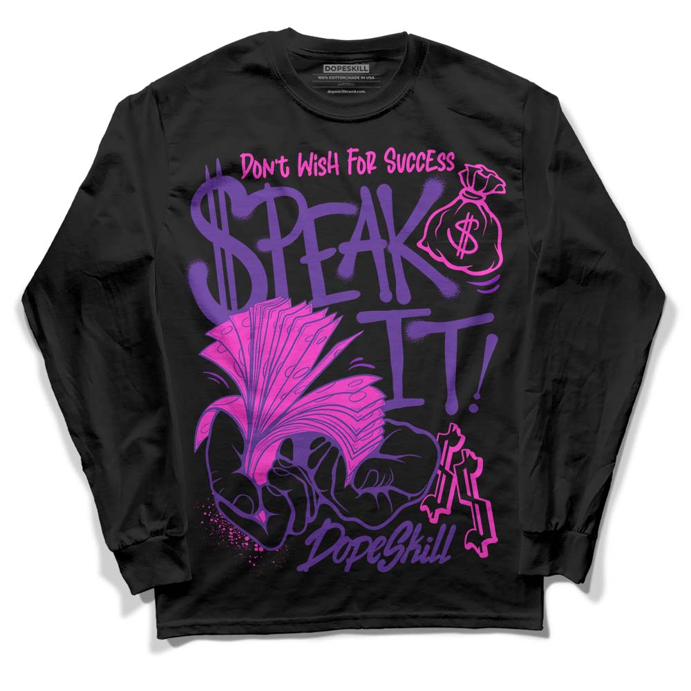 PURPLE Collection superstreetwear Long Sleeve T-Shirt Speak It Graphic