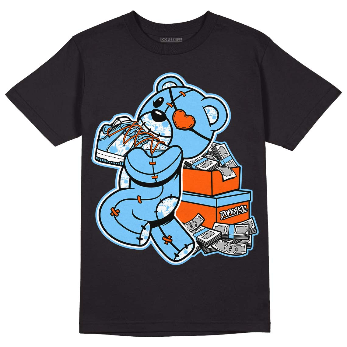 Dunk Low Futura University Blue superstreetwear T-Shirt Bear Steals Sneaker Graphic