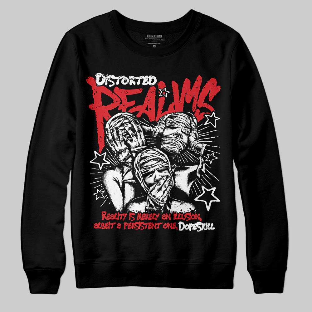 Black and White Collection superstreetwear Sweatshirt Distorted Realms Graphic