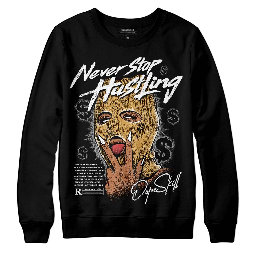 Gratitude 11s superstreetwear Sweatshirt Never Stop Hustling Graphic