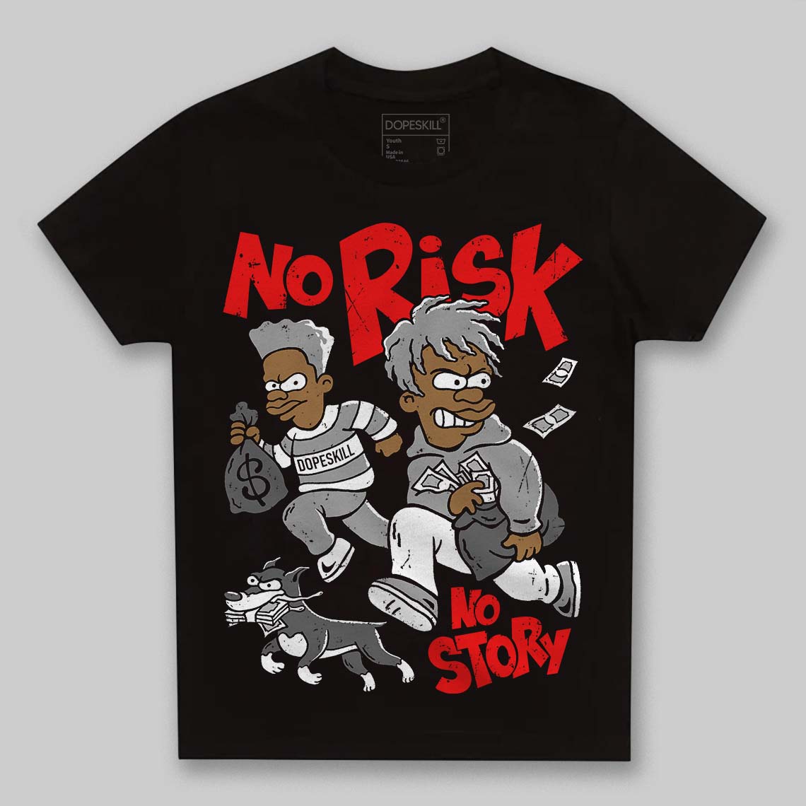 Grey Collection superstreetwear Toddler Kids T-shirt No Risk No Story Graphic