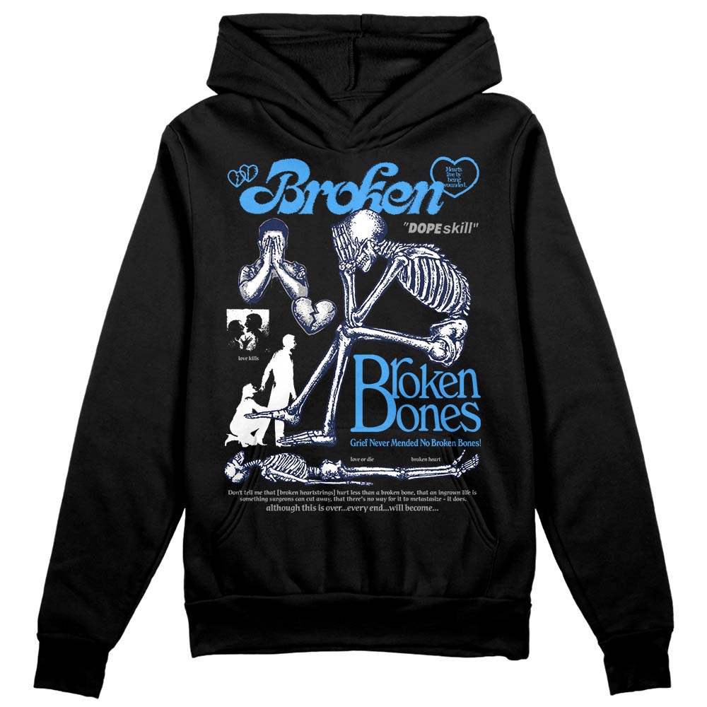 AJ Spizike White Obsidian superstreetwear Hoodie Sweatshirt Broken Bones Graphic