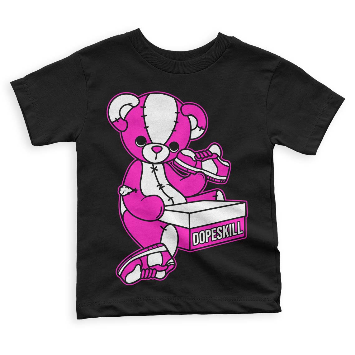 Dunk Low Active Fuchsia superstreetwear Toddler Kids T-shirt Sneakerhead BEAR Graphic
