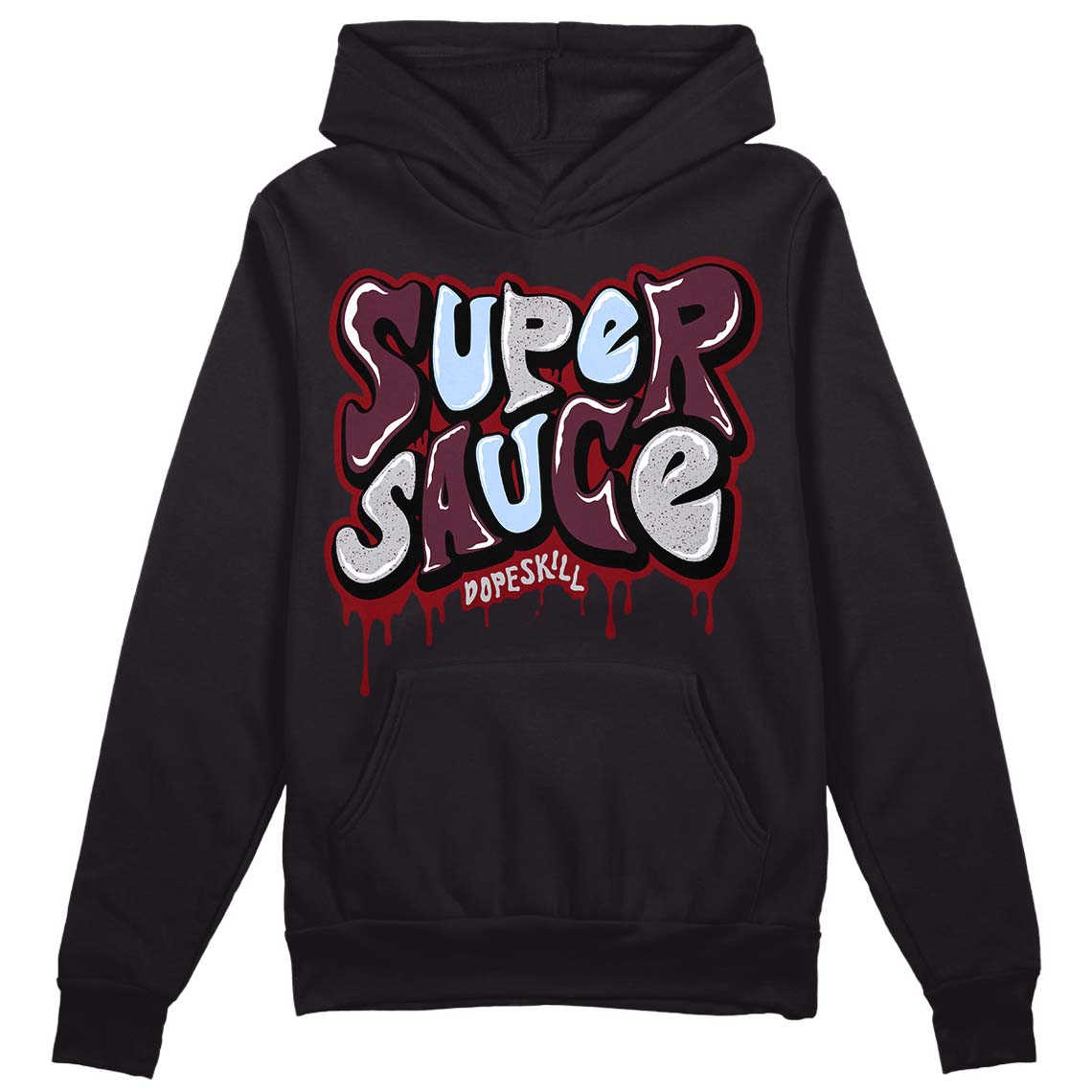 Burgundy 5s superstreetwear Hoodie Sweatshirt Super Sauce Graphic