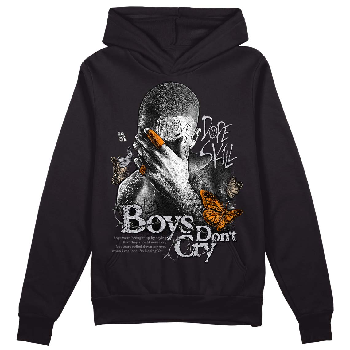 Grey Collection superstreetwear Hoodie Sweatshirt Boys Don't Cry Graphic
