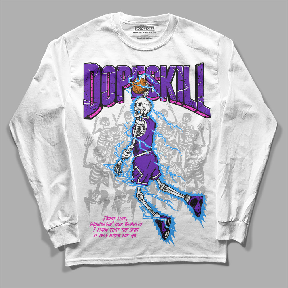 Court Purple 13s superstreetwear Long Sleeve T-Shirt Thunder Dunk Graphic