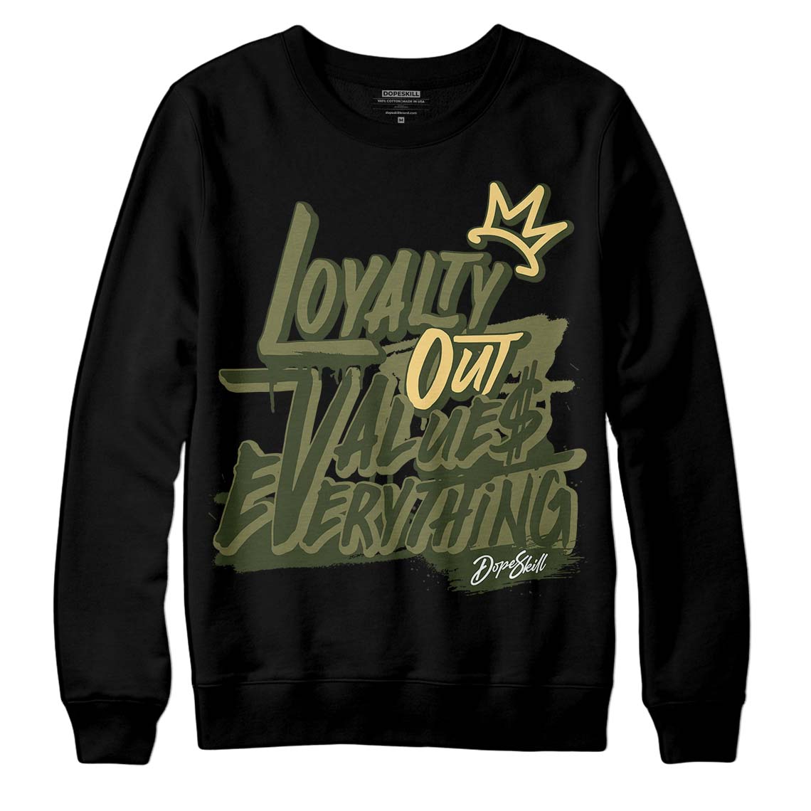 Craft Olive 4s superstreetwear Sweatshirt LOVE Graphic