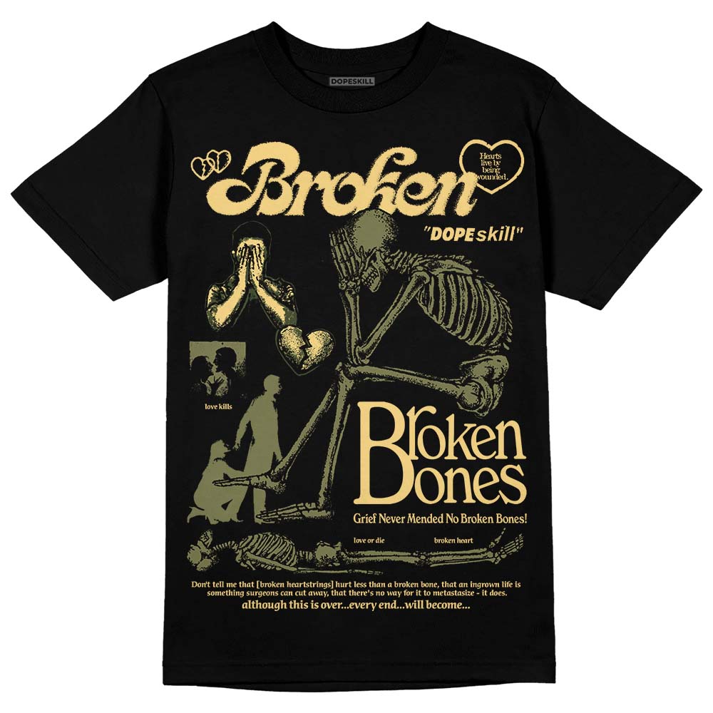 Craft Olive 4s superstreetwear T-Shirt Broken Bones Graphic