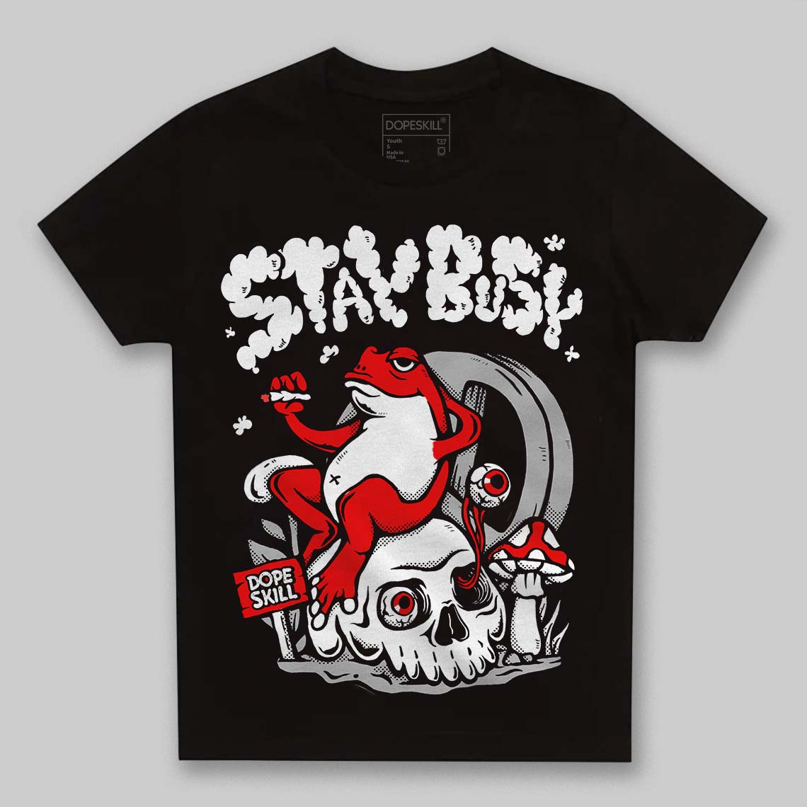 Panda White Black Dunk superstreetwear Toddler Kids T-shirt Stay Busy Graphic