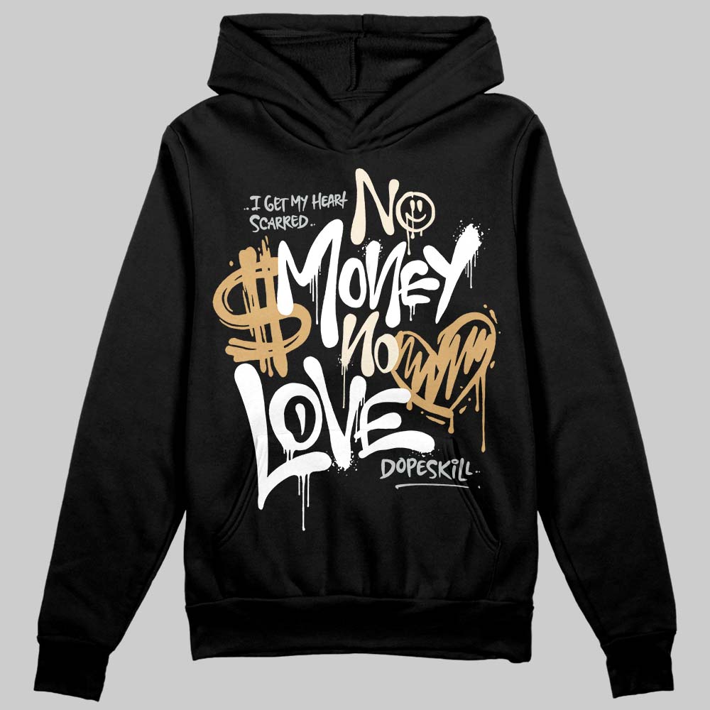 Reverse Metallic 5s superstreetwear Hoodie Sweatshirt No Money No Love Typo Graphic