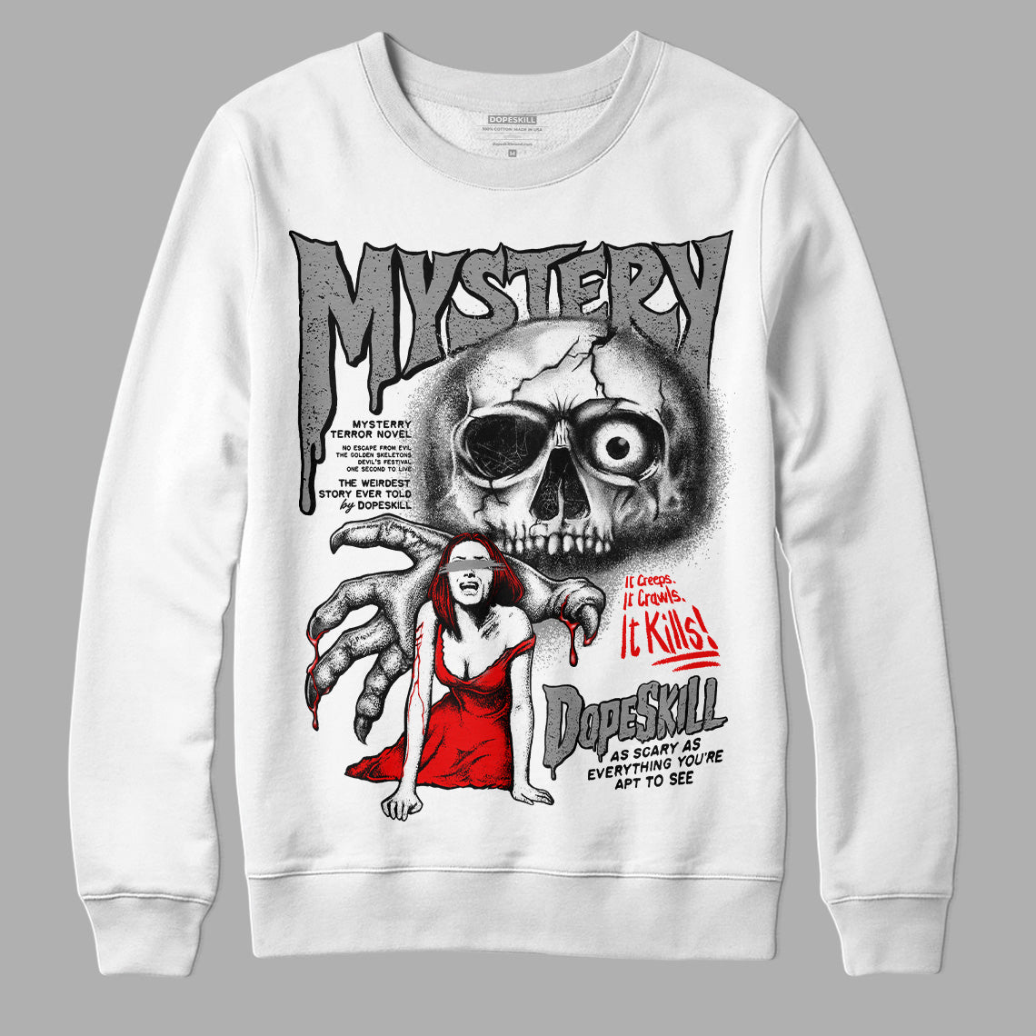 Black and White Collection superstreetwear Sweatshirt Mystery Ghostly Grasp Graphic