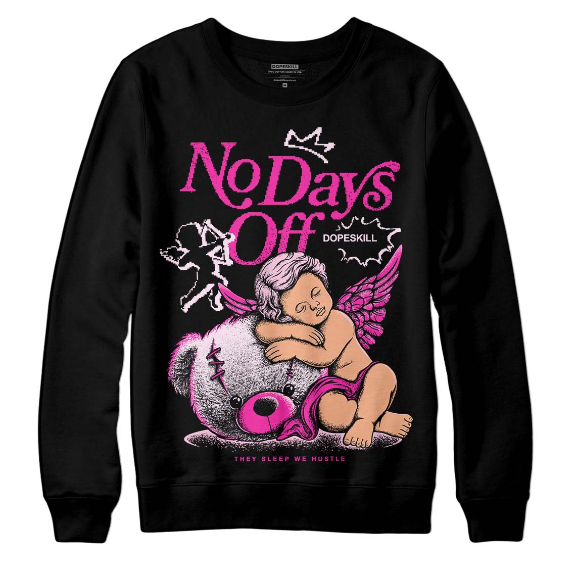Triple Pink Dunk Low superstreetwear Sweatshirt New No Days Off Graphic