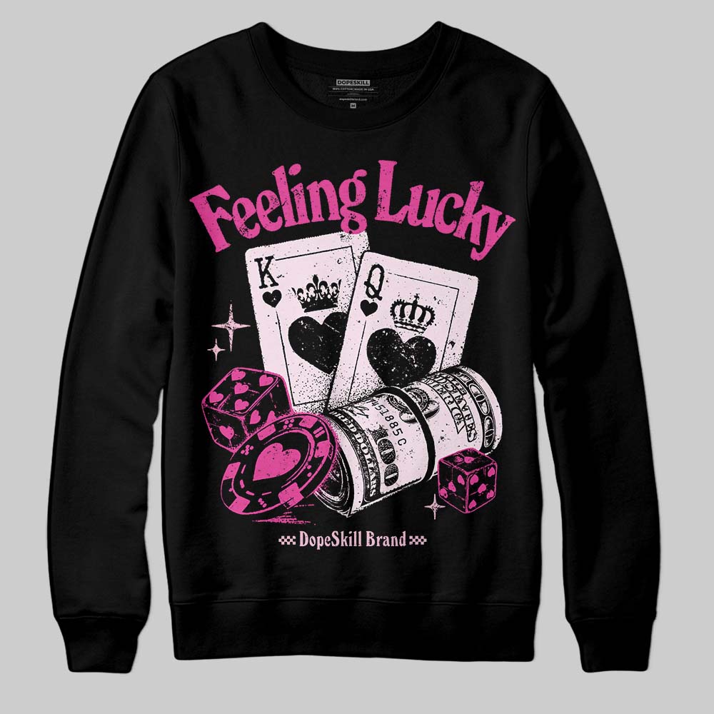 Pink Collection superstreetwear Sweatshirt Feeling Lucky Graphic