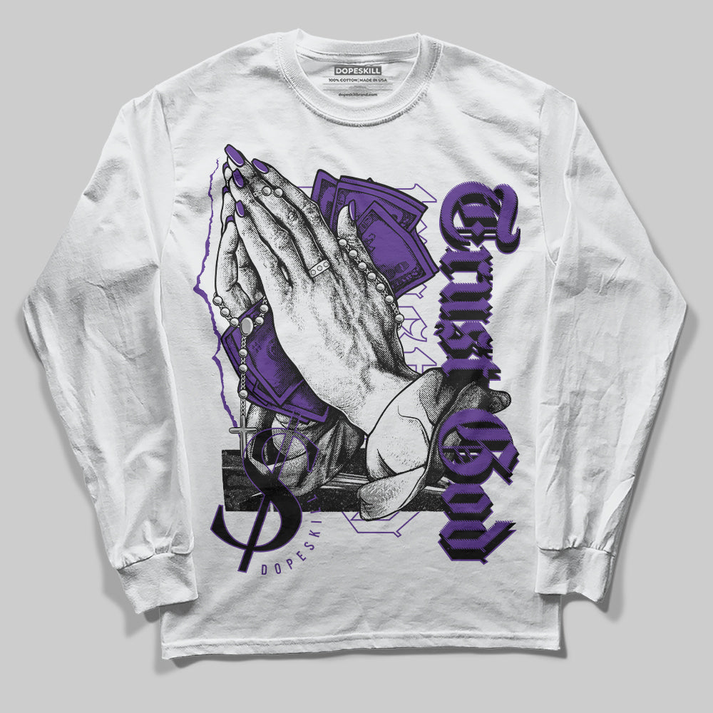 PURPLE Collection superstreetwear Long Sleeve T-Shirt Trust God Graphic