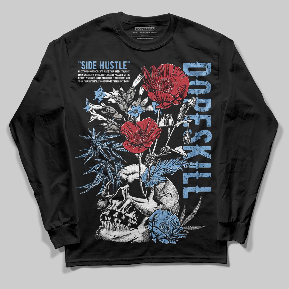 Melo 12s superstreetwear Long Sleeve T-Shirt Side Hustle Graphic