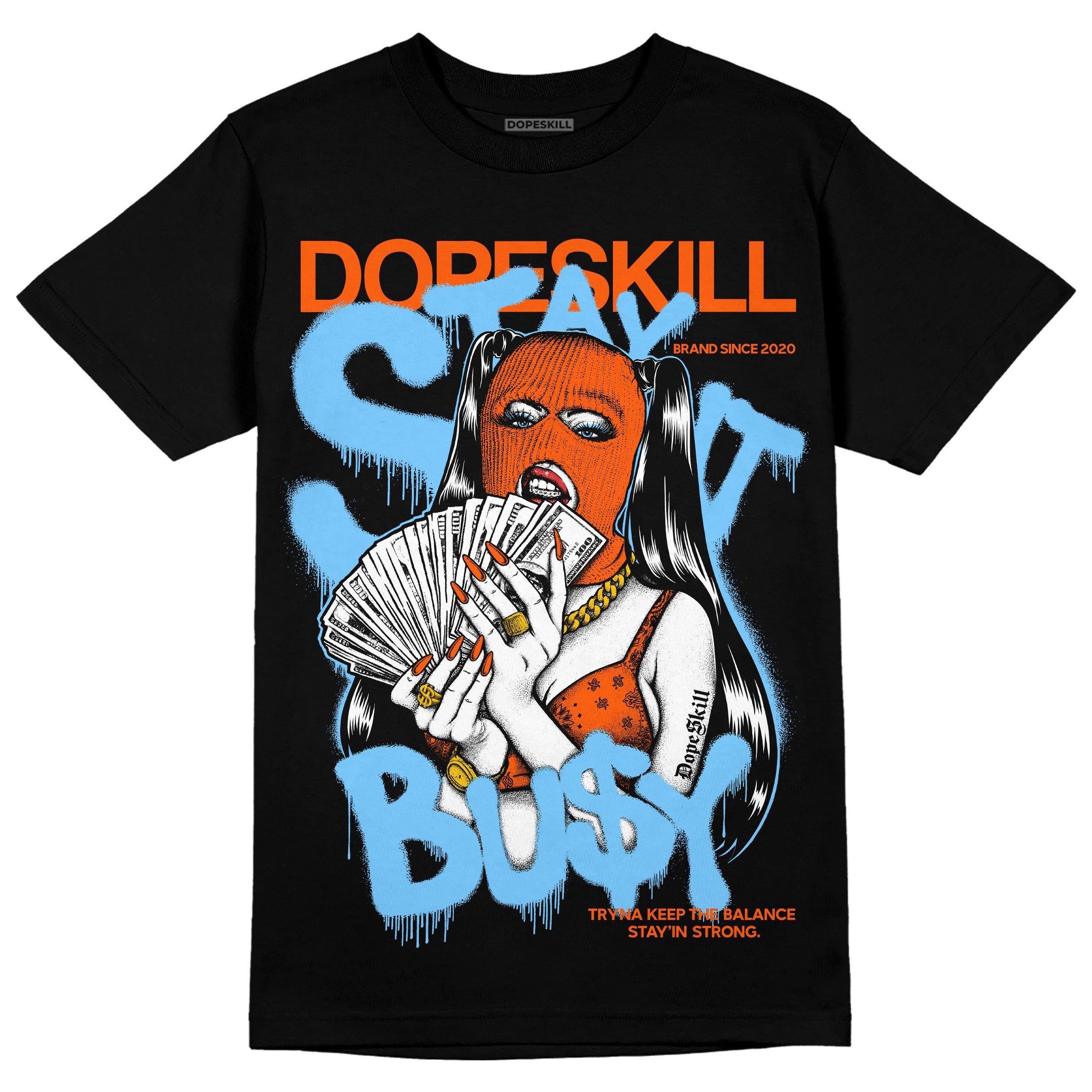 Dunk Low Futura University Blue superstreetwear T-Shirt Stay It Busy Graphic